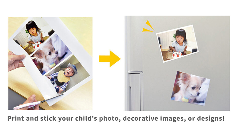 Print and stick your child’s photo, decorative images, or designs!